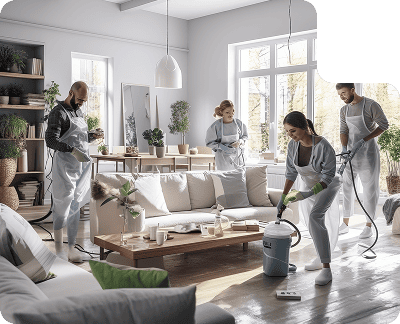 Cleaning team